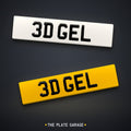 3D Gel Number Plate - front and rear