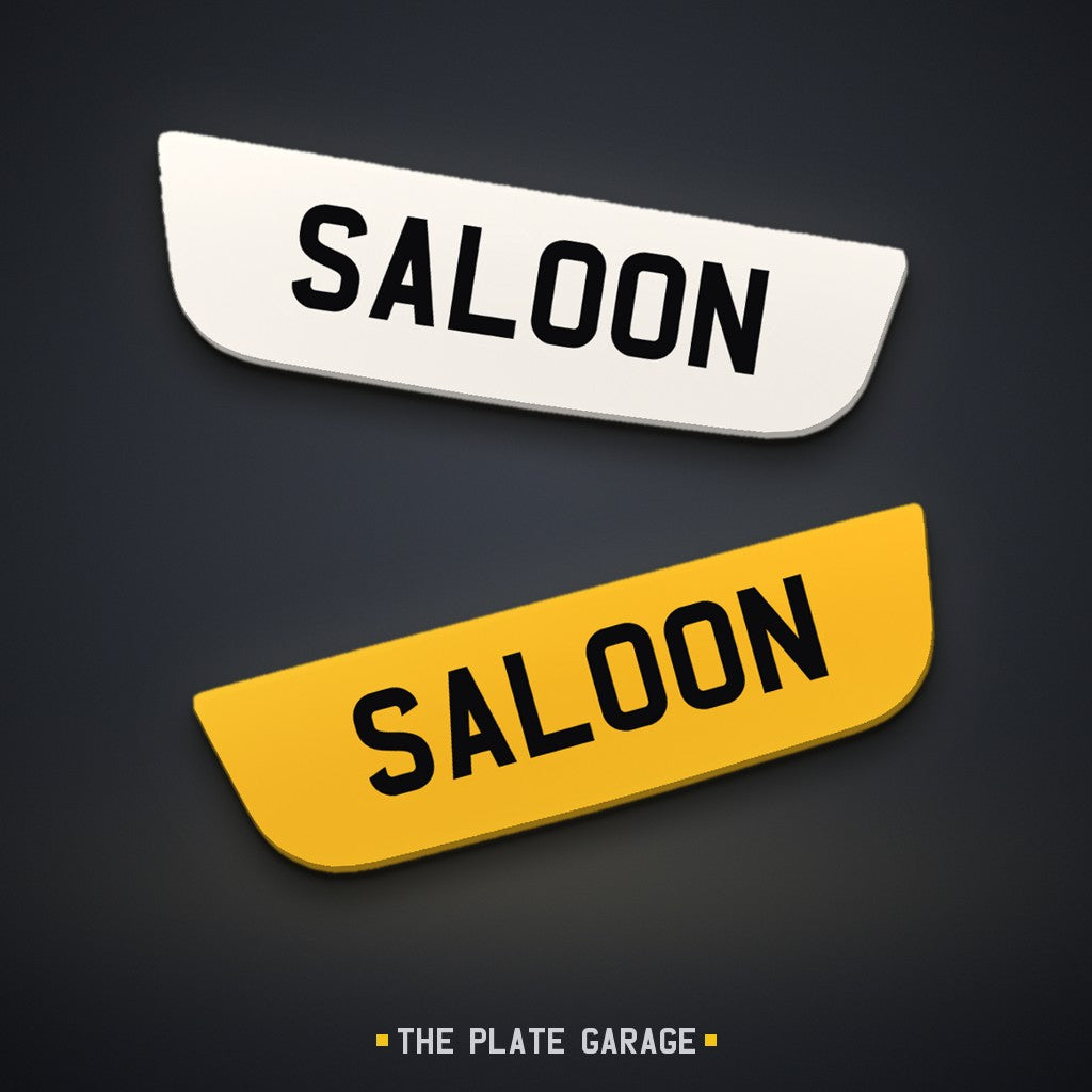 Jaguar Number Plate - front and rear