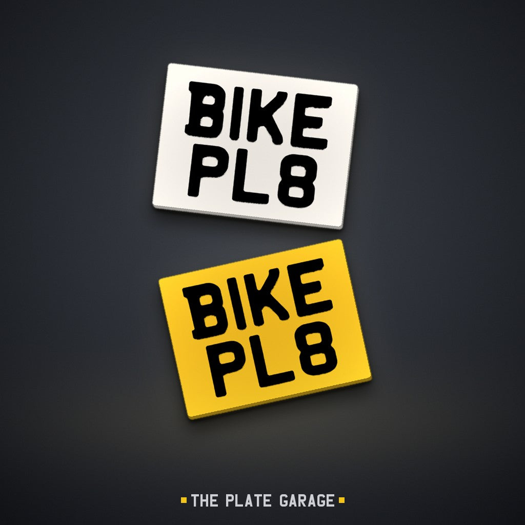 Motorcycle Number Plate - front and rear