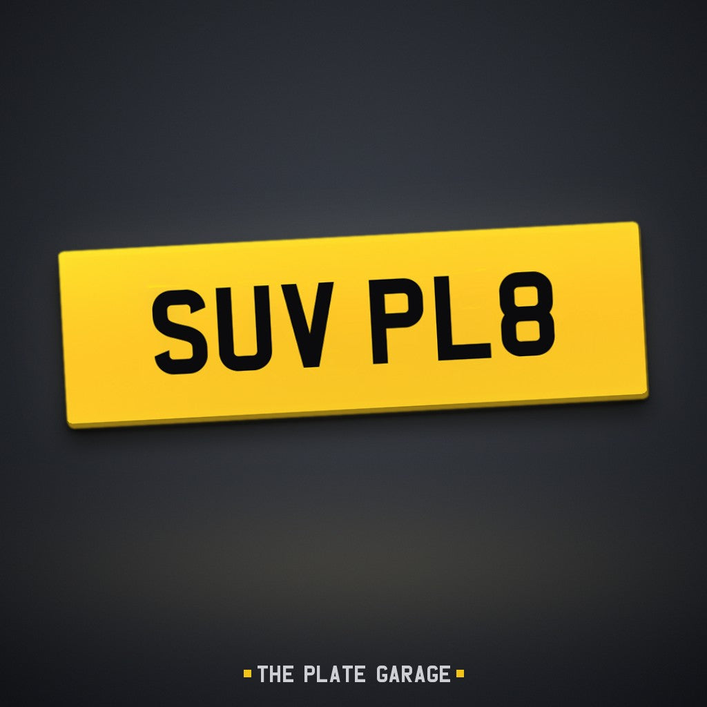 Range Rover / Oversized Number Plate - yellow