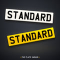 Standard Number Plate - front and rear