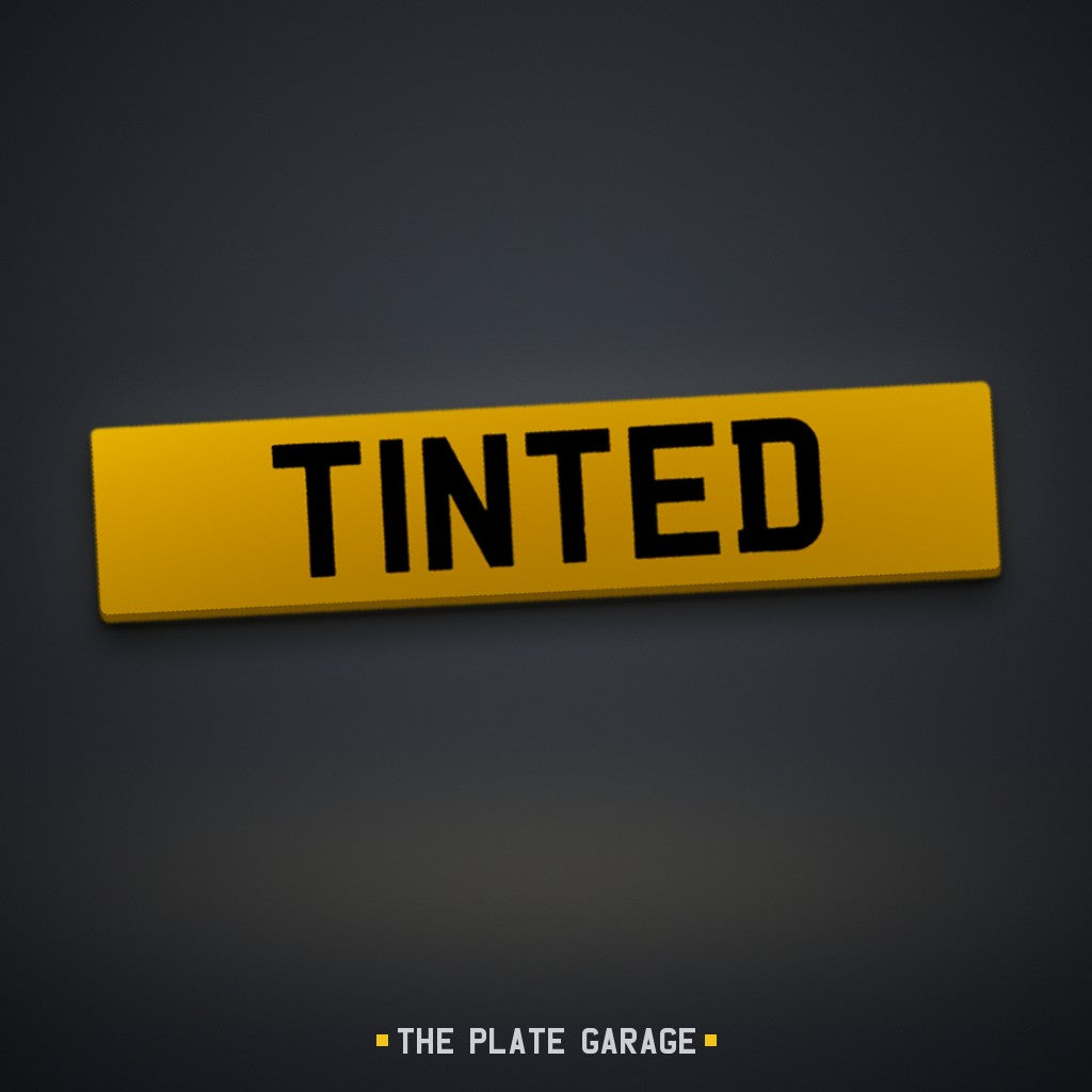 Tinted Number Plate - yellow